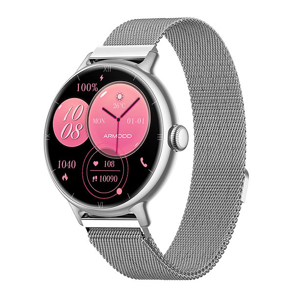 Smart Watch ARMODD Candywatch 5 GPS silver with metal strap ...