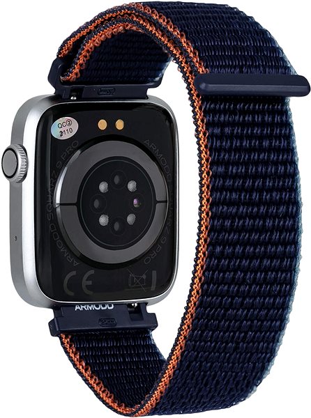 Smart Watch ARMODD Squarz 9 Pro, Silver with Nylon Strap + Silicone Strap Back page