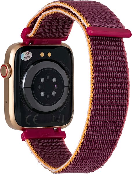 Smart Watch ARMODD Squarz 9 Pro, Gold with Nylon Strap + Silicone Strap Back page