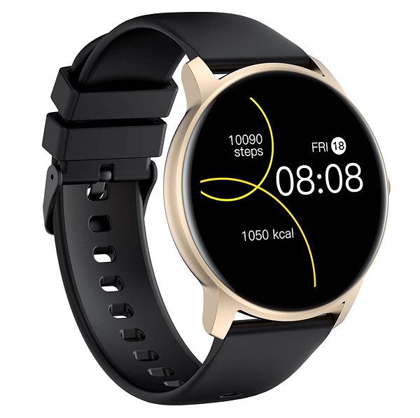 Smart Watch ARMODD Roundz 3, Gold Lateral view