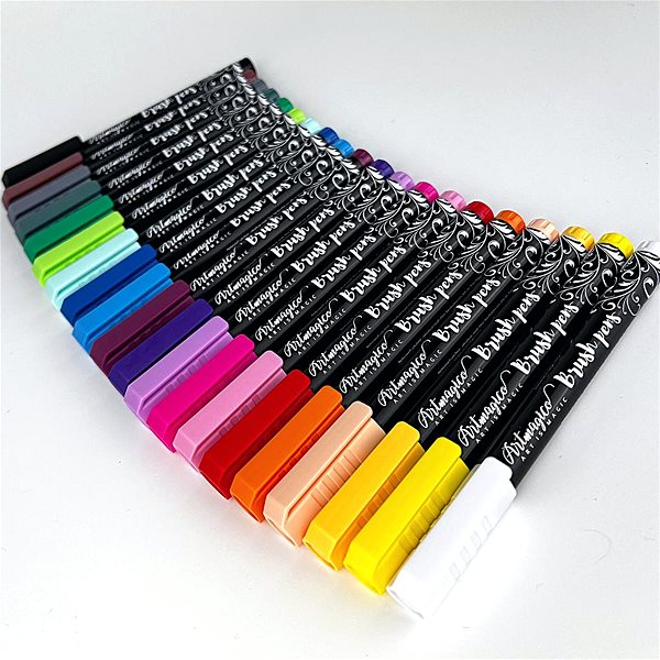 Popisovač Artmagico Brush pens 20 ks základných farieb ...