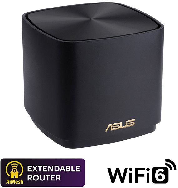 WiFi systém ASUS Zenwifi XD4 Plus, 1-pack, Black ...
