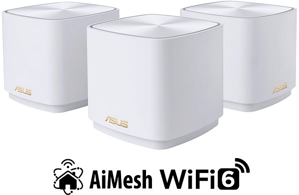 WLAN-System ASUS Zenwifi XD4 Plus, 3-pack, White ...