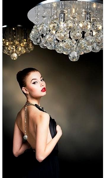 Ceiling Light Azzardo AZ1286 - Crystal Ceiling Light BOLLA, 5xG9/40W/230V Lifestyle