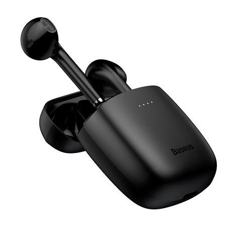 Wireless Headphones Baseus Encok W04 Pro Black 3 pcs Lateral view