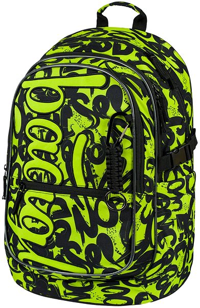 School Backpack Baagl School Backpack Core Lime Tag .