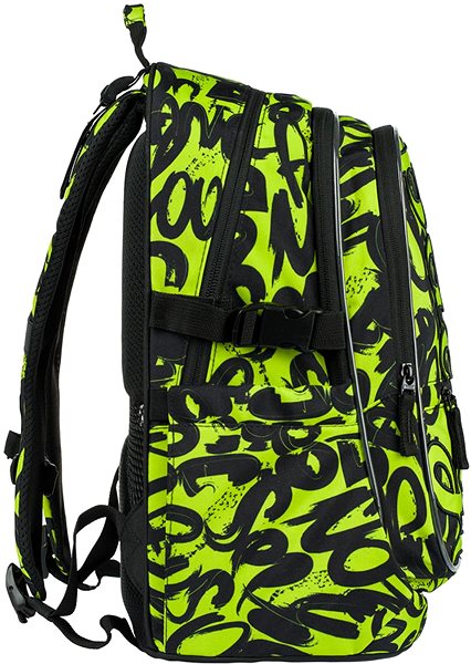School Backpack Baagl School Backpack Core Lime Tag .