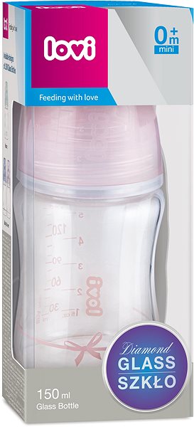 Dojčenská fľaša LOVI Baby Shower 150 ml dievča Obal/škatuľka