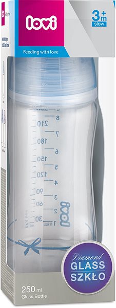 Dojčenská fľaša LOVI Baby Shower 250 ml chlapec Obal/škatuľka