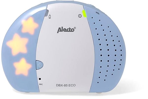 Detská pestúnka ALECTO Eco DECT DBX-85 ECO modrá Screen