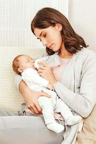 Dojčenská fľaša Canpol babies EXOTIC ANIMALS 120 ml ružová Lifestyle