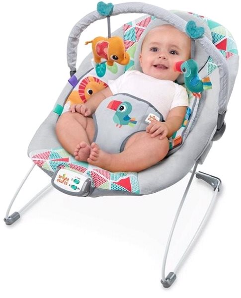 Baby Rocker Bright Starts Vibrant Lounger with the Melody of Toucan Tango 2019 Lifestyle