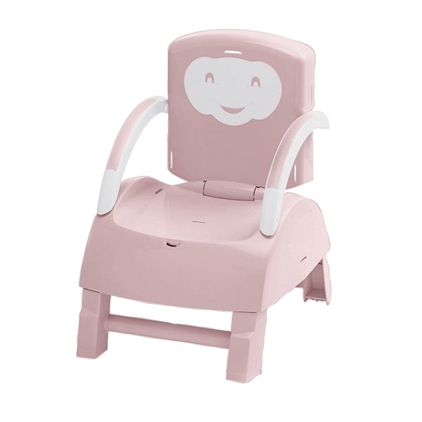 Stolička na kŕmenie THERMOBABY Skladacia stolička na kŕmenie Powder pink Bočný pohľad