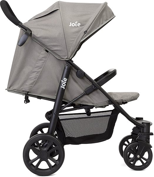 Baby Buggy JOIE Litetrax E Grey Flannel Lateral view