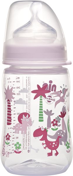 Dojčenská fľaša Nip PP fľaša sa širokým hrdlom 260 ml dievča Screen