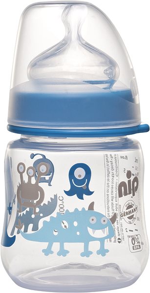 Dojčenská fľaša Nip PP fľaša so širokým hrdlom 150 ml chlapec Screen