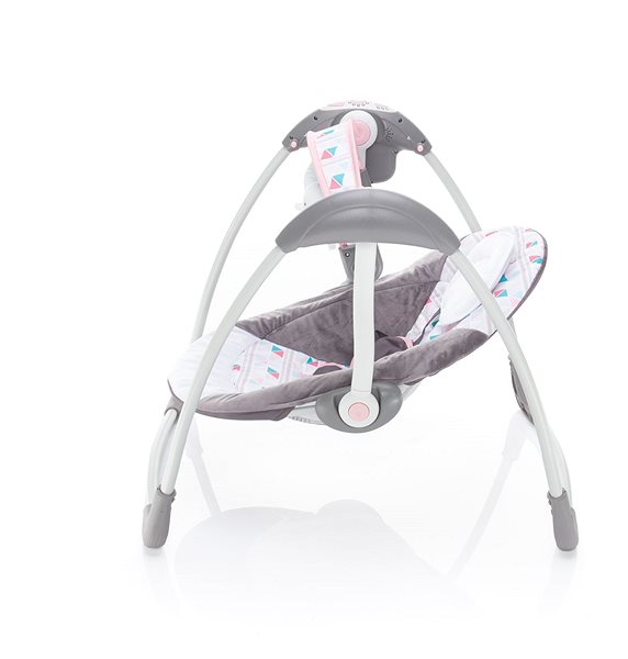 Baby Rocker ZOPA Wave Pink Bird Lateral view