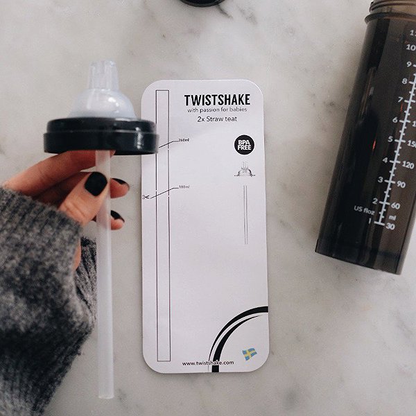 TWISTSHAKE Teat with Straw, 4 pcs.