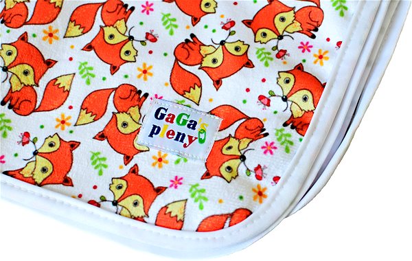 GaGa's Minky Fox changing mat.