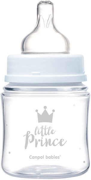 Dojčenská fľaša Canpol babies ROYAL BABY 120 ml modrá Screen