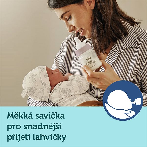 Canpol babies ROYAL BABY baby bottle 120 ml blue.