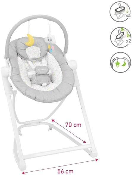 Baby Rocker BADABULLE Compact´Up Candy Technical draft