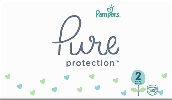 Detské plienky PAMPERS Pure Protection veľ. 2 (132 ks) Screen