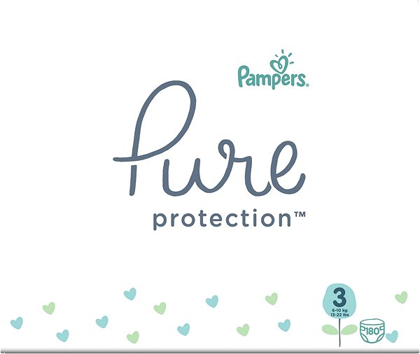Detské plienky PAMPERS Pure Protection veľ. 3 (180 ks) Screen