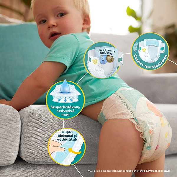 Eldobható pelenka PAMPERS Active Baby 4, Monthly Pack 180 db ...