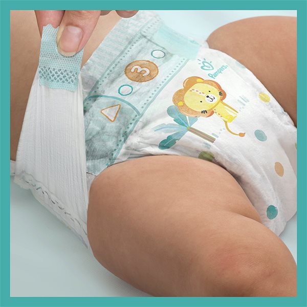 Eldobható pelenka PAMPERS Active Baby 6-os méret, Monthly Pack 128 db Jellemzők/technológia