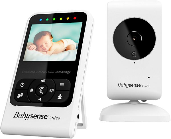 Bébiőr BABYSENSE Video Baby Monitor V24R Oldalnézet