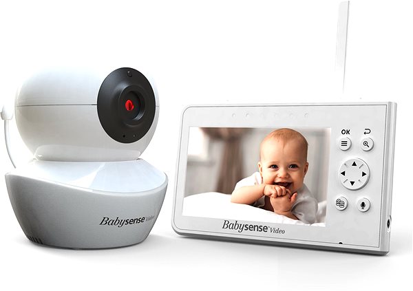 Detská pestúnka BABYSENSE Video Baby Monitor V43 Bočný pohľad