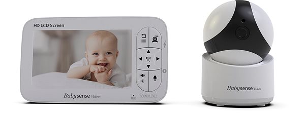 Bébiőr BABYSENSE Video Baby Monitor V65 Képernyő
