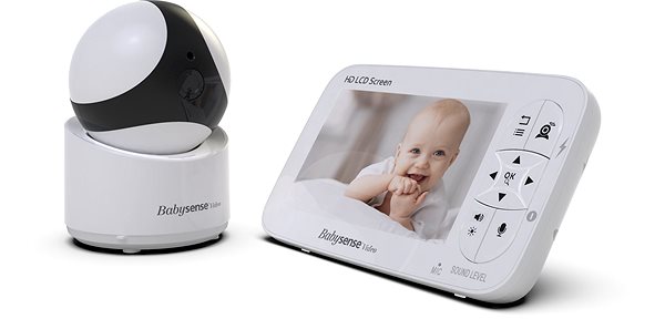Detská pestúnka BABYSENSE Video Baby Monitor V65 Bočný pohľad