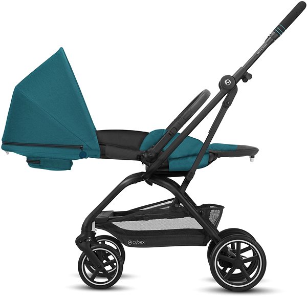 Baby Buggy Cybex Eezy S Twist + 2 BLK River Blue 2021 Lateral view