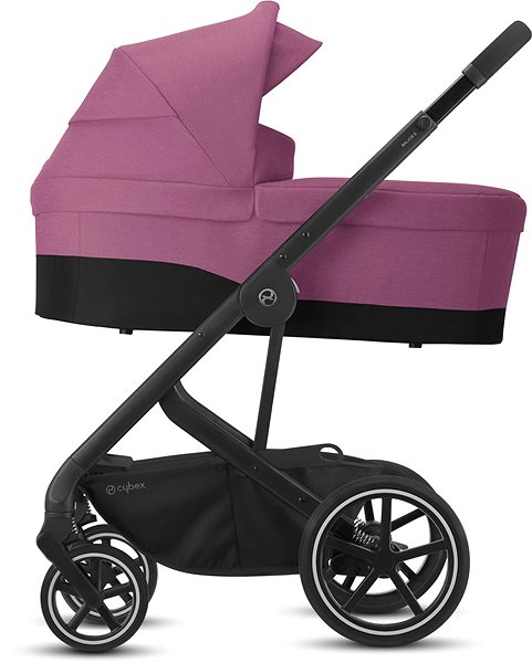 Baby Buggy Cybex Balios S Lux BLK Magnolia Pink 2021 Lateral view