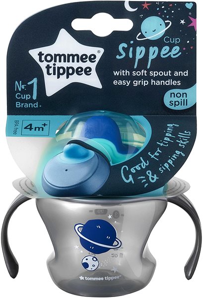 Tanulópohár Tommee Tippee Sippee Cup Csöpögésmentes pohár 4 m+ Blue, 150 ml ...