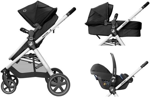 Baby Buggy Maxi-Cosi Zelia Essential Black Features/technology