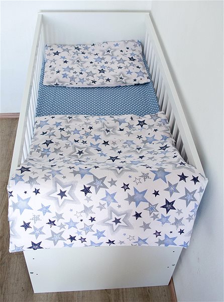 Detská posteľná bielizeň BabyTýpka 3-dielna sada obliečok – Sky Blue ...