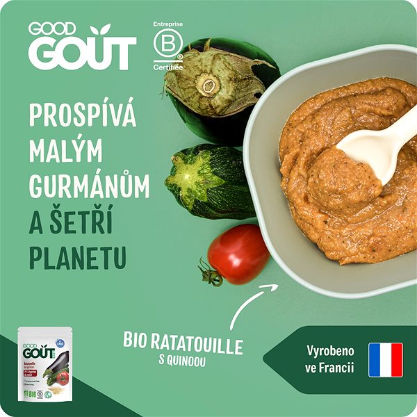 Bébiétel Good Gout BIO ratatouille quinoával (190 g) ...