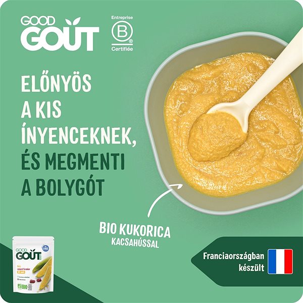 Bébiétel Good Gout BIO kukorica kacsahússal (190 g) ...
