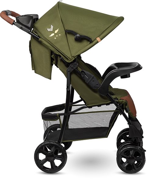 Baby Buggy LIONELO Emma Plus Forest Green Lateral view