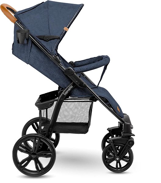 Kočárek LIONELO Anett Blue Denim Boční pohled