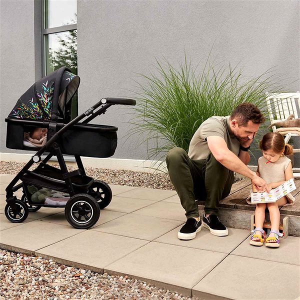 Baby Buggy LIONELO 3-in-1 Amber Grey Graphite Screen