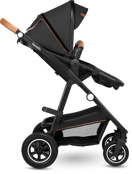 Baby Buggy LIONELO 3-in-1 Amber Grey Graphite Lateral view
