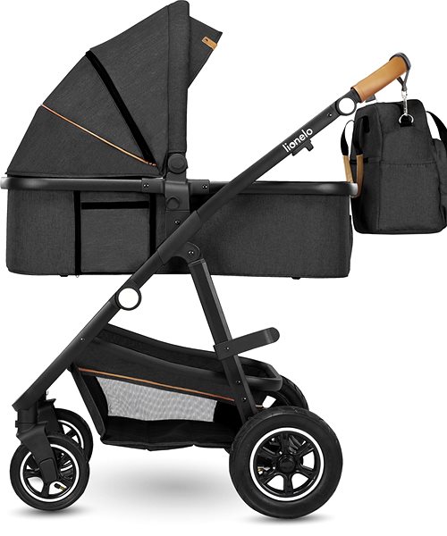 Baby Buggy LIONELO 3-in-1 Amber Grey Graphite Back page