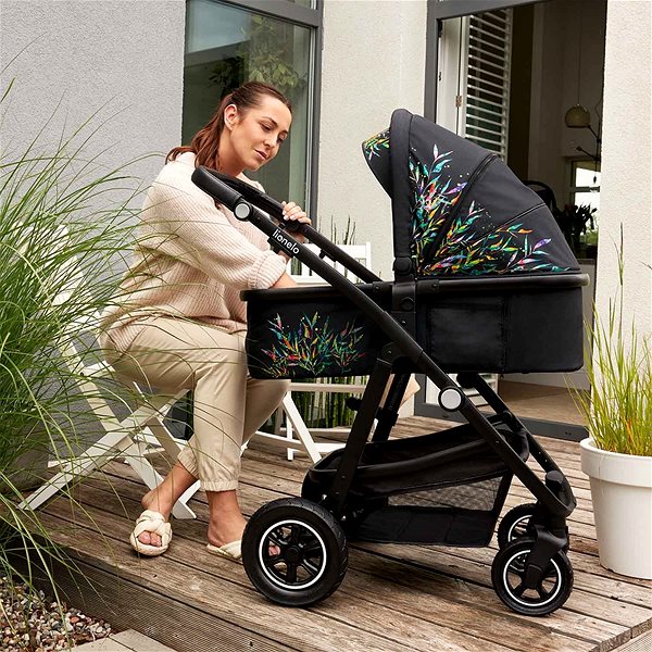 Baby Buggy LIONELO 3-in-1 Amber Blue Navy Back page