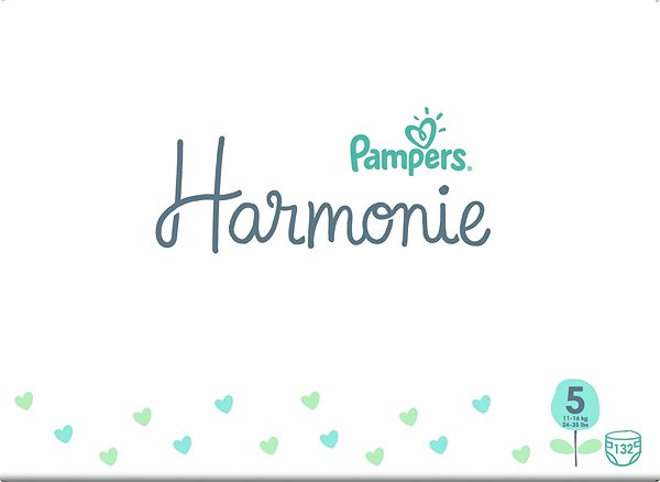 Eldobható pelenka PAMPERS Harmonie 5-ös méret (264 db) Képernyő