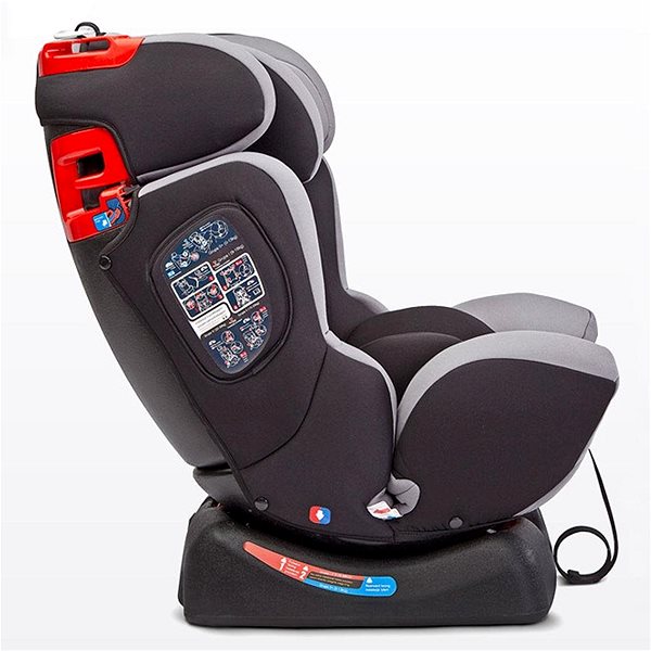 Autosedačka CARETERO Galen 2018, Grey Boční pohled