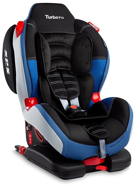 Autosedačka CARETERO Sport Turbofix 2016, Navy Boční pohled